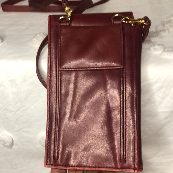 ROLF’S genuine red/burgundy  cowhide crossbody. - Picture 4 of 13